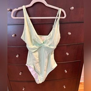 Old Navy Sea Foam Green One Piece Swimsuit